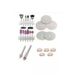 -24 Adet Mini Taşlama Zımparalama Fırçalama Seti Dremel Gravür Set