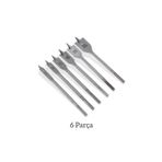 ( 6 Parça ) Yaprak Ahşap Delme Oyma Matkap Uç Seti 10mm - 12mm - 16mm - 18mm - 20mm - 25mm