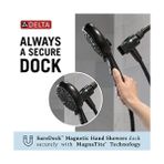- 6-Sprey Suredock Manyetik Duş Başlığı, Elde Tutulan Spreyli, Hortumlu Fırçalanmış Nikel Duş Başlığı, Duş Başlıkları ve El Duşları, Magnatite Yerleştirme, Paslanmaz 75609SN - 1 lt