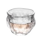 نارات الجاتتتيل 76 ml Küçük Kristal Cam Bardak, Elle Üflemeli Kabartmalı Japon Çay Tadımı Çin Kung Fu Çay Fincanları