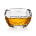 نارات الجاتتتل 79 ml Küçük Çekiç Desenli Cam Bardak, Elle Üflemeli Berrak Borosilikat Çay Tadımı