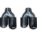 🏎️ Akrapovič 90 mm Çiftli Egzoz Ucu | Sağ & Sol Takım – Sportif & Premium