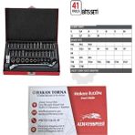 -Arm- 1/4 Lokma Takımı Seti Bits Uç Seti 41 Parça