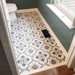壁涂鸥 BackgroundTurnOver 40 cm karo seramik rooko barok Retro Vintage banyo mutfak zemin şablon şablonlar Mandala boya büyük duvarlar için büyük dekor mobilya şablonu niş duvar döşeme karo dekorasyon çerçeveleri