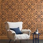 壁涂鸥 BackgroundTurnOver 40cm çiçek ince çizgi Gatsby Damask Vintage Retro lüks müslüman şablon şablonlar Mandala boya büyük duvarlar için büyük dekor mobilya şablonu niş duvar döşeme karo dekorasyon çerçeveleri