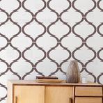 壁涂鸥 BackgroundTurnOver 60cm Fayans Şablon Şablonlar Mandala şablonu Dekor Şablonları için Yeniden Kullanılabilir Boyama Duvarları Büyük Boya Büyük Mobilya Desen Niş Duvar Ahşap Mandalas Desenleri Yer Karosu Tohumlar