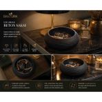 🖤 Bitkitürk El Yapımı Siyah Beton Saksı – Modern Sukulent, Bonsai ve Kaktüs Saksısı 19X8 cm