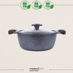 | Derin Tencere | Graneu Serisi | Gri | 24 cm