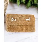 * Hasır El Yapımı Astarlı Clutch Çanta, Hasır Kağıt Ip Örgü Portföy Çanta, Plaj Çantası, Handmade - Camel
