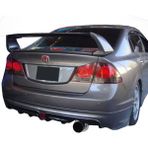 🚗 Honda Civic Fd6 Sağdan Çift Çıkış Mugen Rr Arka Ek | Dayanıklı Plastik | Boyasız
