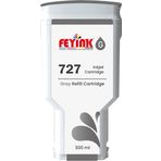 ® HP 727 Gray (G) Orijinal Mürekkep Dolumlu Feyink Kartuş 300 ml Gri, Uyumlu: HP DesignJet T795, T1300, T1200, T2300