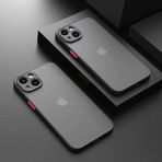 & iPhone 15 ile Uyumlu Arka Kısmı Şeffaf Yapıya Sahip Kenarları Silikon Tpu Malzemeden Üretilmiş Tuşlara Sahip Kamera Korumalı Transparan Kılıf ()