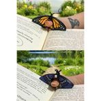 🦋 Kelebek & Güve Kitap Okuma Yüzüğü Seti (2’li Set) - Sayfa Tutucu, Delikli Okuma Aparatı, Ayraç, NYCRUIN3D 🦋
