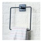 ® Kendiliğinden Yapışkanlı Siyah Paslanmaz Metal Kare Havluluk