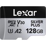 Lexar 128 GB Silver Plus 205 MB/s 4K V30 Uhsı Micro SD Hafıza Kartı