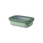 - Multi Bowl Cirqula Rectangular - Kapaklı Saklama Kabı - Buzdolabı Için Hava Geçirmez Saklama Kutusu ve Mikrodalga Fırın Kabı Olarak Uygundur - 500 ml - - standart