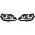 - Ön Far Set Çift U Led Kayar Sinyal Golf 7 13- İthal