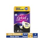 Orkid Platinum Gece Extra Hijyenik Ped 4 x 20'li