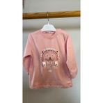 🌸 Perimasalı Marka Pembe Kirpi Nakışlı Bebek/çocuk Sweatshirt - Açık Pembe - 6 - 9 Ay