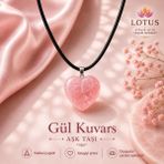 💎 Premium Doğal Taş Kalp Kolye Koleksiyonu – Ametist, Gül Kuvars & Kaplan Gözü Doğal Taş Kolye | Lotus Atölye ve İyi Yaşam Merkezi