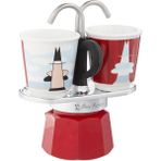 - Set Mini Express: Ocak Üstü Espresso Pişirici + 2 Cups - Magrite Serisi