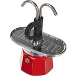 - Set Mini Express: Ocak Üstü Espresso Pişirici + 2 Cups - Renk Kırmızı