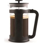 - Smart French Press: Yaklaşık 1l Kapasiteli Kahve Hazırlayıcı | Siyah Polipropilen Gövde | Bulaşık Makinesinde Yıkanabilen Borosilikat Cam Sürahi | Paslanmaz Çelik Filtre Sistemi