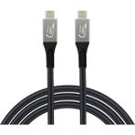 - USB 4 Hızlı Şarj, ve Görüntü Aktarım Kablosu - Type USB C Thunderbolt 4/3 Uyumlu, USB 4, 40GBPS Veri Aktarım, 240W Şarj Gücü, 8k 60Hz, 4K 144Hz / 120Hz / 60Hz, Hdr (1 Metre)