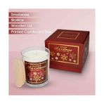 – Yılbaşı Hediyesi, Kar Tanesi, Ahşap ve Baharatlı Sandal Kokulu, Doğal Biyo Balmum, 135 G Kokulu Mum, 40 Saat Yanma Süresi, Lüks Kutulu, Kadın ve Erkek Için Şık Yılbaşı Hediyesi - standart