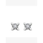 0.02 Karat Pırlanta Miracle Tektaş Küpe