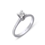 0.06 ct Kare Tektaş Pırlanta Yüzük