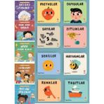 0-12-24 Ay Bilgi Dolu Minik Kütüphanem , Günlük Rutinlerim Set (13 Kitap)
