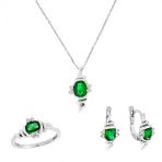 0.12 ct Zümrüt Set