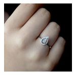 0.15 ct Damla Taşlı Modern Tasarım Pırlanta Yüzük