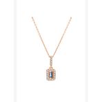 0.15 Karat Safir Pırlanta Kolye