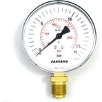 0-16 Bar Manometre 50MM 1/4" Alttan Çıkışlı, Hassas Basınç Ölçüm Aracı - Seçenek 1