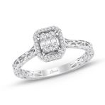 0.17 ct Modern Tasarım Baget Pırlanta Yüzük