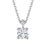 0.20ct Karat E-F VS Pırlanta Tel Tırnak Tektaş Kolye
