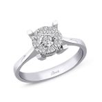 0.22 ct Modern Tasarım Coronet Tektaş Yüzük