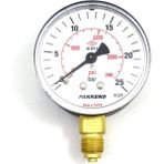 0-25 Bar 63 mm Alttan Bağlantılı Kuru Manometre G 1/4 Inç - Ahşap