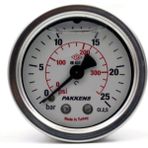 0-25 Bar 63 mm Arkadan Bağlantılı Gliserinli Manometre G 1/4 Inç - Ahşap