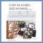 0-30V 5A AYARLI GÜÇ KAYNAĞI Kısa Devre Korumalı