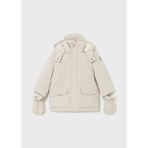 0-36 Ay Mayoral Erkek Bebek Eldivenli Parka Mont Krem - 1 Yaş