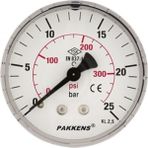 0-40 Bar 63 mm Arkadan Bağlantılı Kuru Manometre G 1/4 Inç - Ahşap