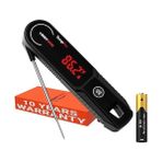 0.5 Saniye Lightning Anında Okuma Özellikli Et Termometresi, Otomatik UYANDIRMA/UYKU/180° Dönd�