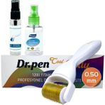 0.50 mm Dermaroller 1200 Titanyum Iğneli Derma Roller Dezenfektan Hediyeli