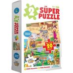0-6 Yaş Yayınları 2 Süper Puzzle Çiftlik Havananları Vahşi Havanlar