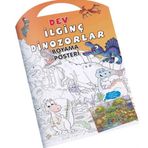 0-6 Yaş Yayınları Dev İlginç Dinozorlar Boyama Posteri