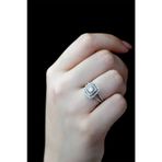 0.60 ct Modern Tasarım Çift Kollu Baget Yüzük