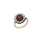 0.70 ct Elmas Gül Model Yakut Yüzük